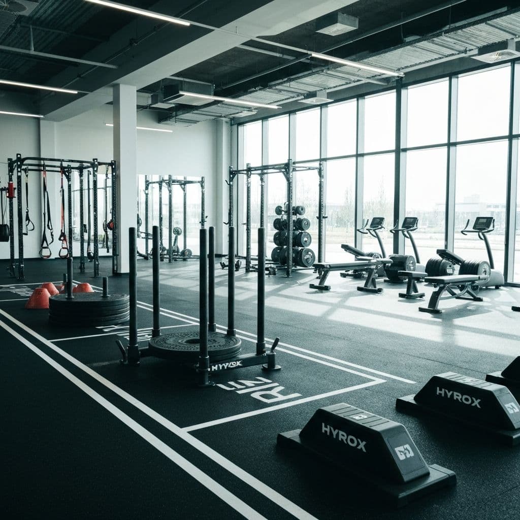 Zona HYROX en Destino Fit, gimnasio en Teba